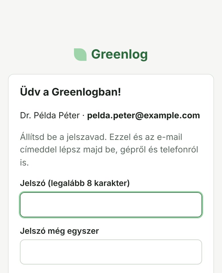 A meghívó linkje: itt állítod be a jelszavad